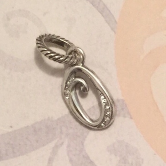 🆕 Brighton Number Zero #0 silver charm with crystals Retired style NWOT - Picture 2 of 4